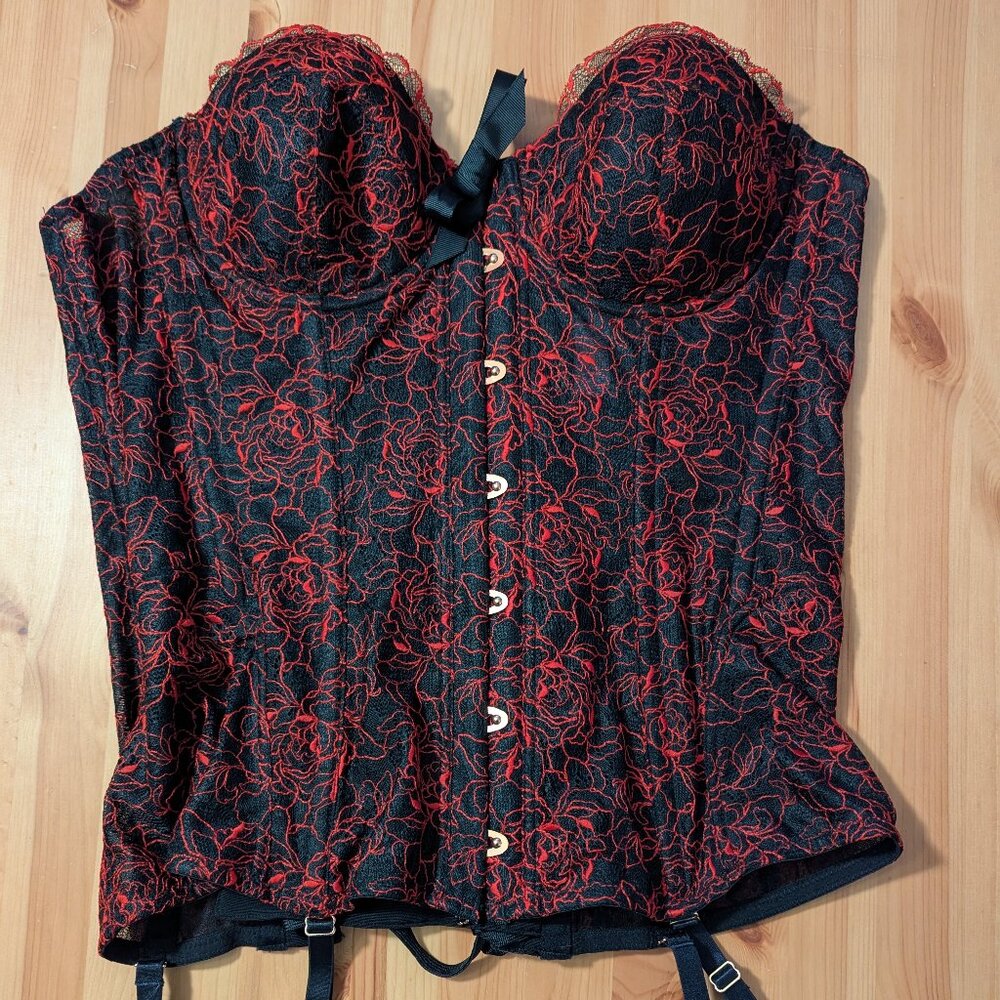 NWOT Embroidered Lace Corset